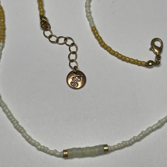 Plunder set bracelet and necklace signed costume jewelry natural neutral boho - Picture 6 of 12